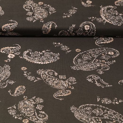 Coton Gütermann - Collection Modern Comfort - Paisley Vert Olive