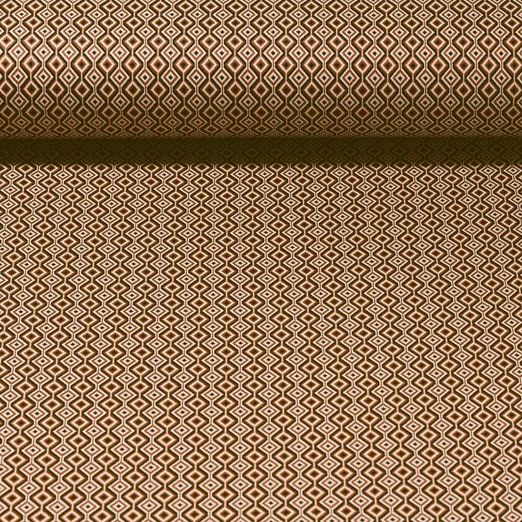 Jacquard Jersey - Rautenmuster Braun