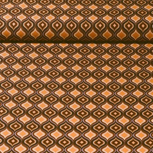 Viscose - Stretch Ornements Marron
