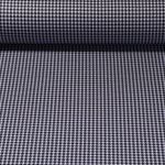 Tissu mode - Jacquard Petit pied-de-poule Bleu
