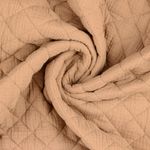 Baumwoll Musselin - Gesteppt Orange Beige 35mm