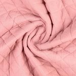 Baumwoll Musselin - Gesteppt Rosa Lila 35mm