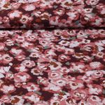 Viskose Popeline - Stretch Blumen Rot