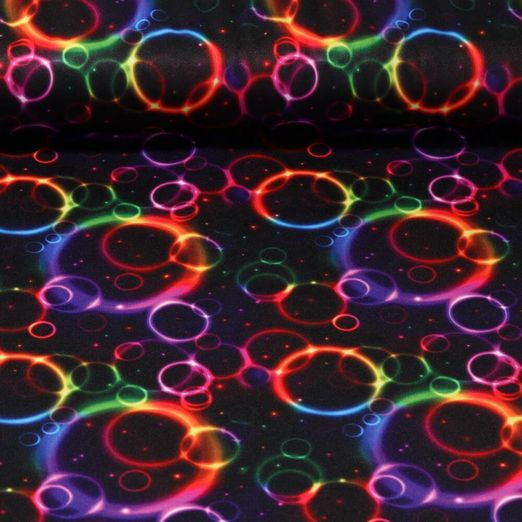 Jersey carnaval - Bulles Noir Multicolore