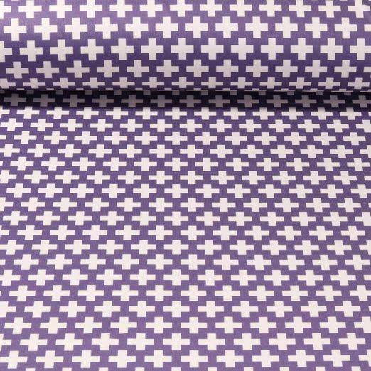 Tissu Albstoffe - Collection Performance - Criss cross Violet