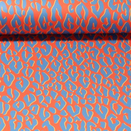 Tissu Albstoffe - Collection Performance - Léopard Orange