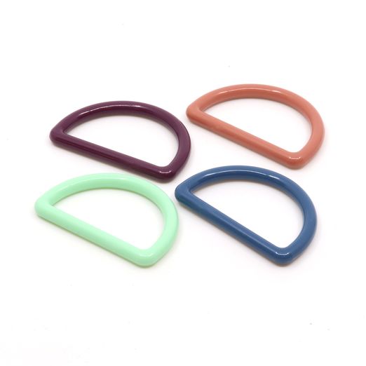 Anneaux en D en plastique 38mm - 4 pièces