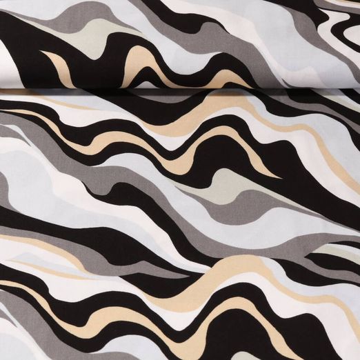 Viscose - Twill Vagues Gris