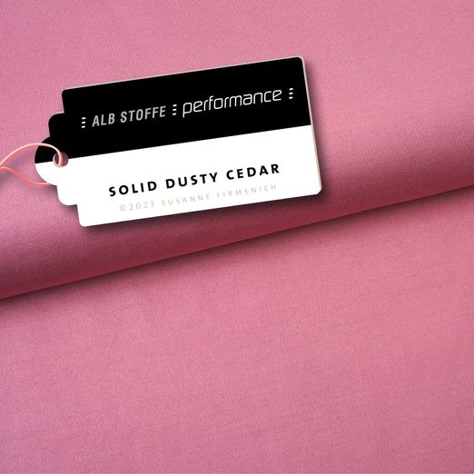 Tissu Albstoffe - Collection Performance - Solide Dusty Cedar