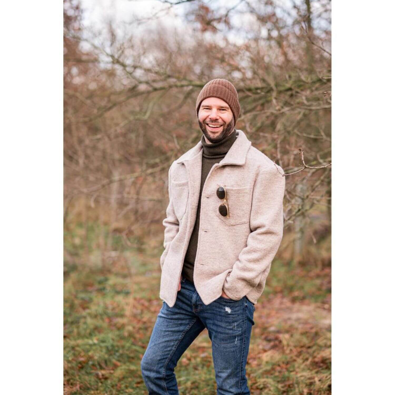 Laine bouillie/Loden Ferdinand - Sable Melange-1 Laine bouillie/Loden Ferdinand - Sable Melange-1
