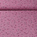 Chiffon - Blumen Rosa Pink
