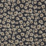 Chiffon - fiori astratti navy sabbia Chiffon - fiori astratti navy sabbia