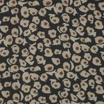 Chiffon - Fiori astratti nero sabbia Chiffon - Fiori astratti nero sabbia
