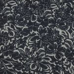 Chiffon - Fiori Navy Ecru