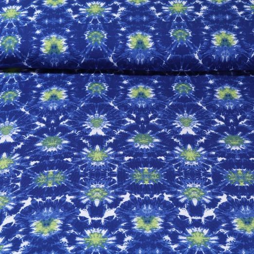 Viscose - Tie and Dye Bleu roi 