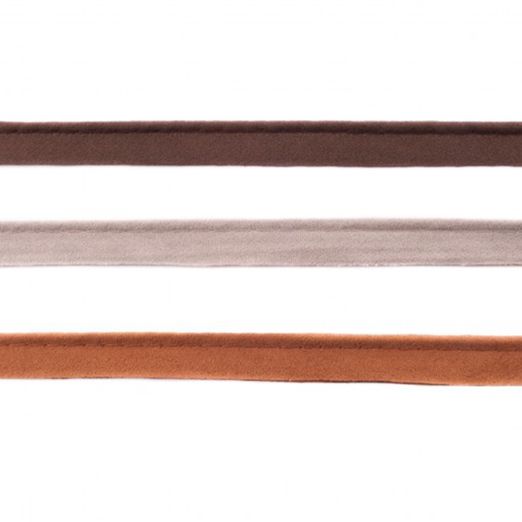 Velour Lederimitat Paspelband - Meterware Velour Lederimitat Paspelband - Meterware
