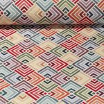 Gobelin - Grafik Diamants Beige Multicolore