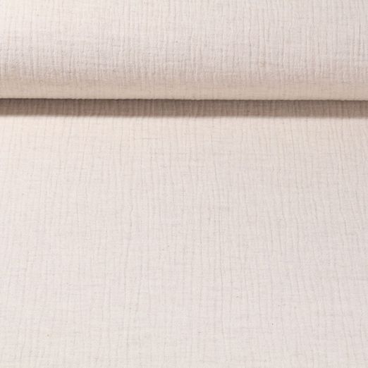 Mousseline de coton - Lin Ecru