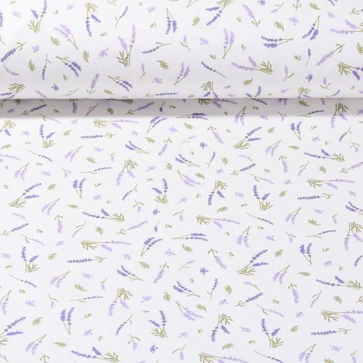 Toile canevas - Lavande Blanc