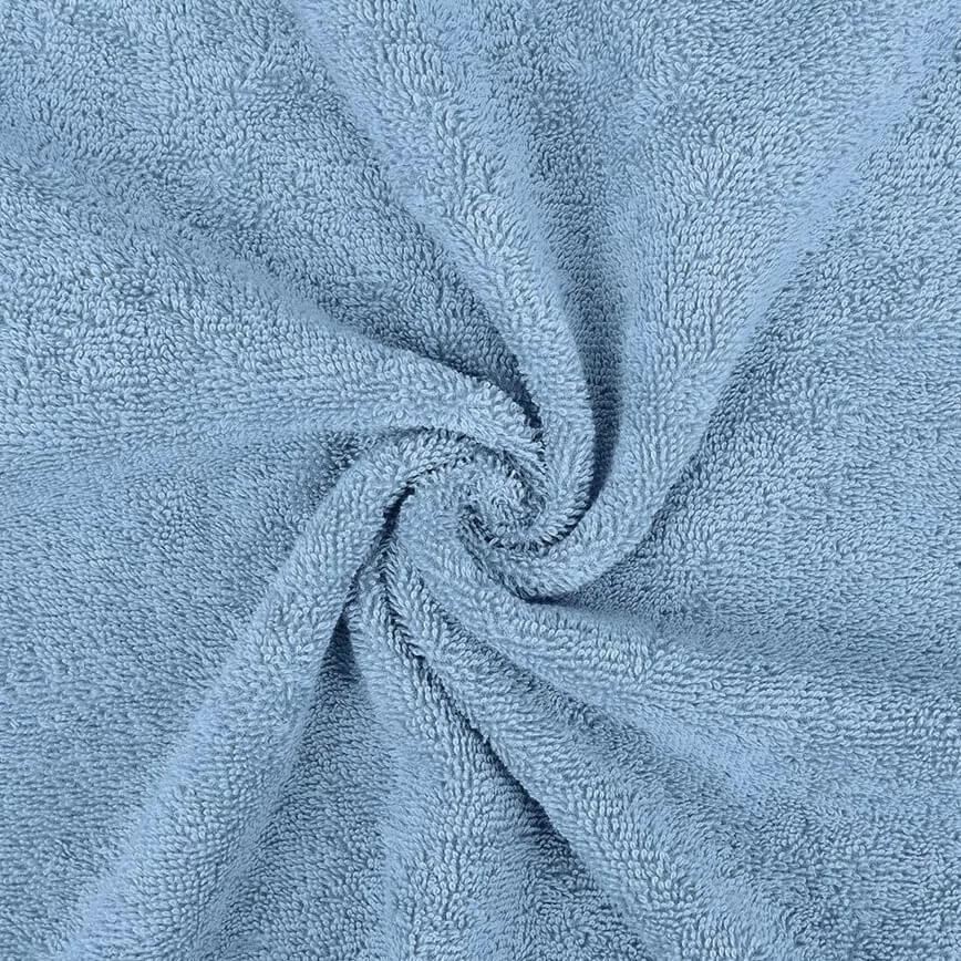 Tissu éponge en coton Fibi - Bleu Bordé-1 Tissu éponge en coton Fibi - Bleu Bordé-1