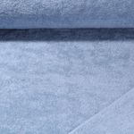 Baumwolle Frottee Fibi - Blau Eingefasst