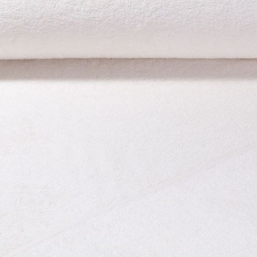 Tissu éponge en coton Fibi - Ecru Bordé