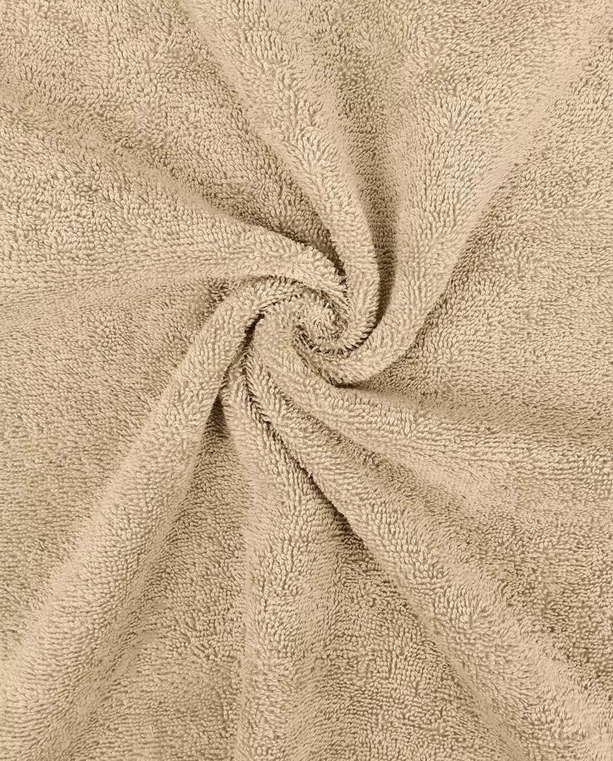 Tissu éponge en coton Fibi - Sable Bordé-1 Tissu éponge en coton Fibi - Sable Bordé-1
