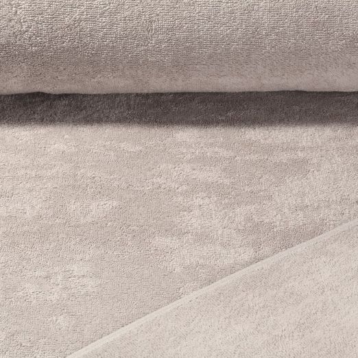 Tissu éponge en coton Fibi - Sable Bordé