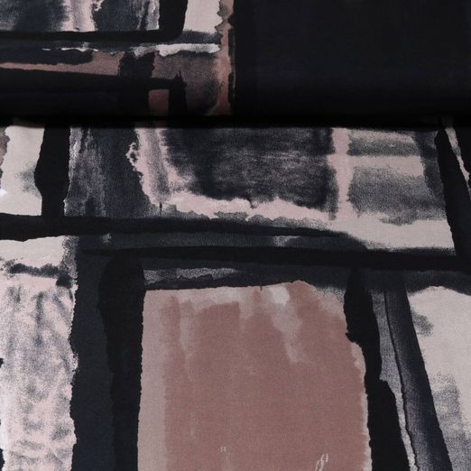 Viscose satin - Windows Marron