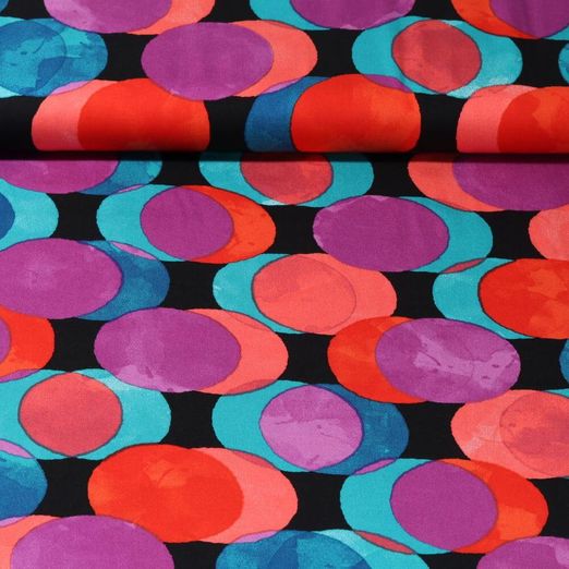 Viscose satin - Cercles Rouge