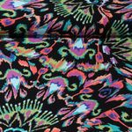 Viscose - Crinkle Motifs Noir Multicolore