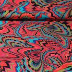 Voile de viscose - Paisley moderne Rouge