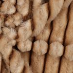 Imitatiewol - gestreept melange bruin Imitatiewol - gestreept melange bruin