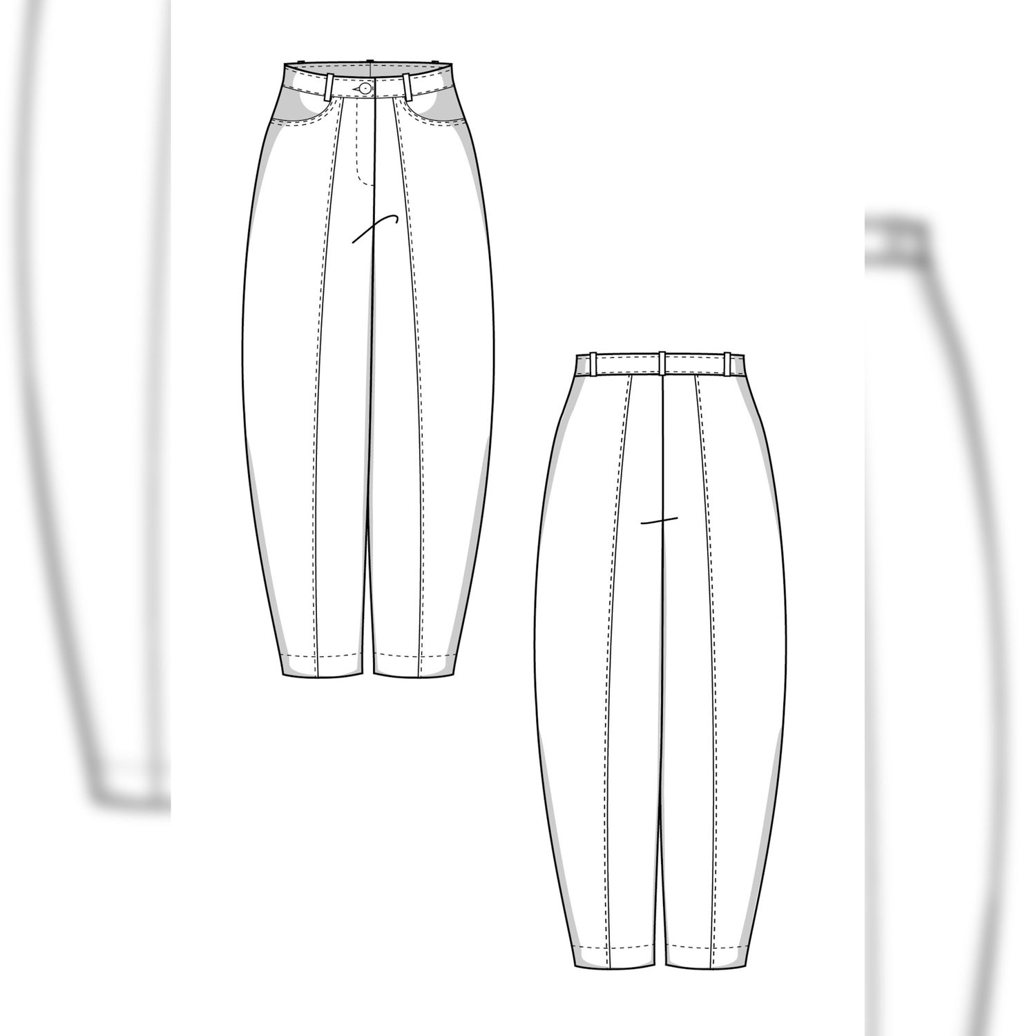 Hose - The Quinn Pants - Schnittmuster eBook-1 Hose - The Quinn Pants - Schnittmuster eBook-1
