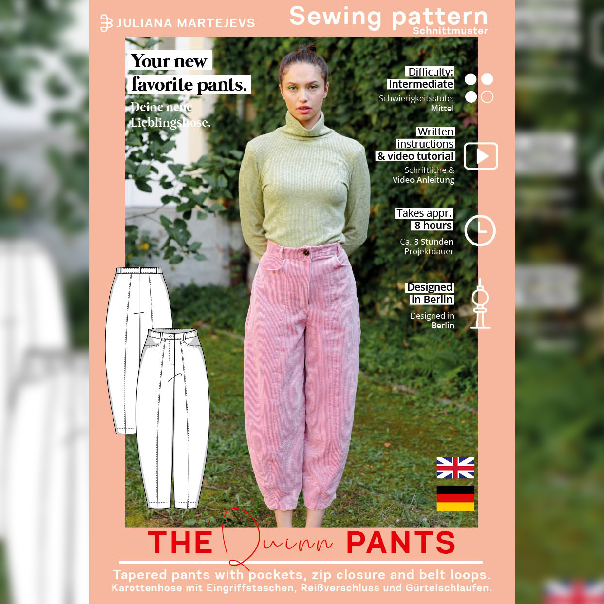 Hose - The Quinn Pants - Schnittmuster eBook-7 Hose - The Quinn Pants - Schnittmuster eBook-7