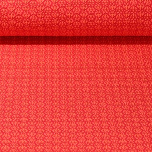 Jersey jacquard bio - Hamburger Liebe Bling Bling Diamants Knit Orange