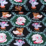 Bio Canvas - Hamburger Liebe Digitaldruck Bling Bling Woof Schwarz