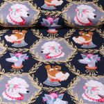 Toile canevas bio - Hamburger Liebe Impression digitale Bling Bling Woof Bleu marine foncé
