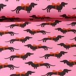 Bio Sweat - Hamburger Liebe Digitaldruck Bling Bling Wiener Dog Rosa