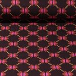 Ekologisk Jacquard Jersey - Hamburger Liebe Bling Bling Espresso