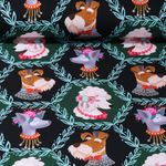 Organic Sweat - Hamburger Liebe Digitalt tryck Bling Bling Woof Svart