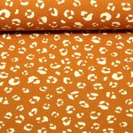Gaze de coton - Léopard Caramel