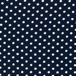 Viscosa - Crepe a pois blu marina