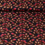 Ekologisk bomull - Hamburger Liebe Digitaltryck Bling Bling Blue Bell Satin Svart