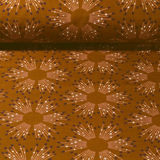 Bio Musselin - Hamburger Liebe Bling Bling Starlight Kupfer