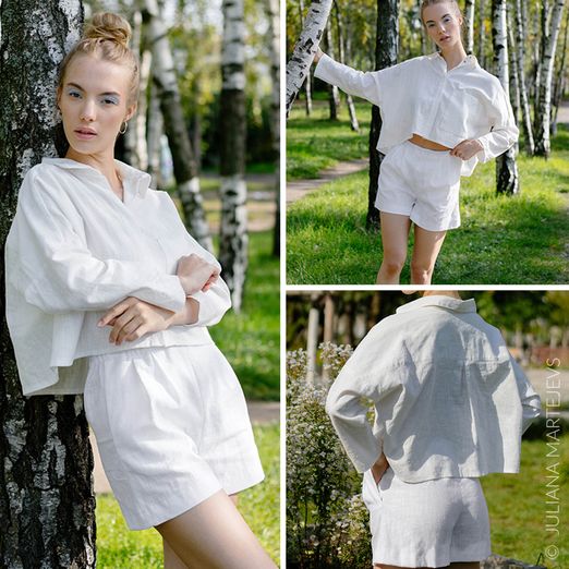 Leinen Set - The Linen Co-Ord - Schnittmuster eBook