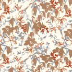 Jersey viscose - Fleurs abstraites blanc laine