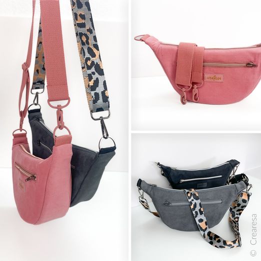 Schultertasche Add-On - Moon Bag Luna - Schnittmuster eBook