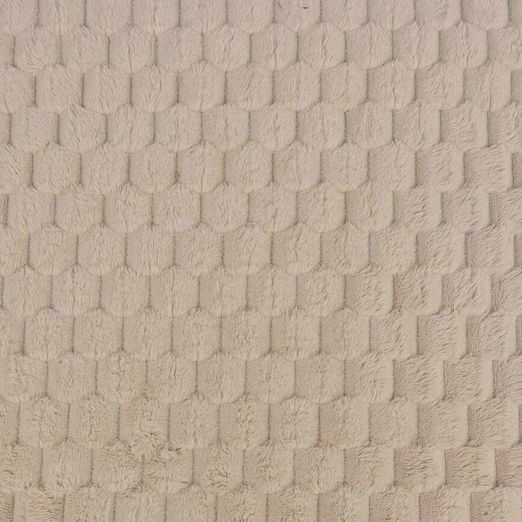 Teddyplüsch - Wabenmuster Uni Taupe Teddyplüsch - Wabenmuster Uni Taupe