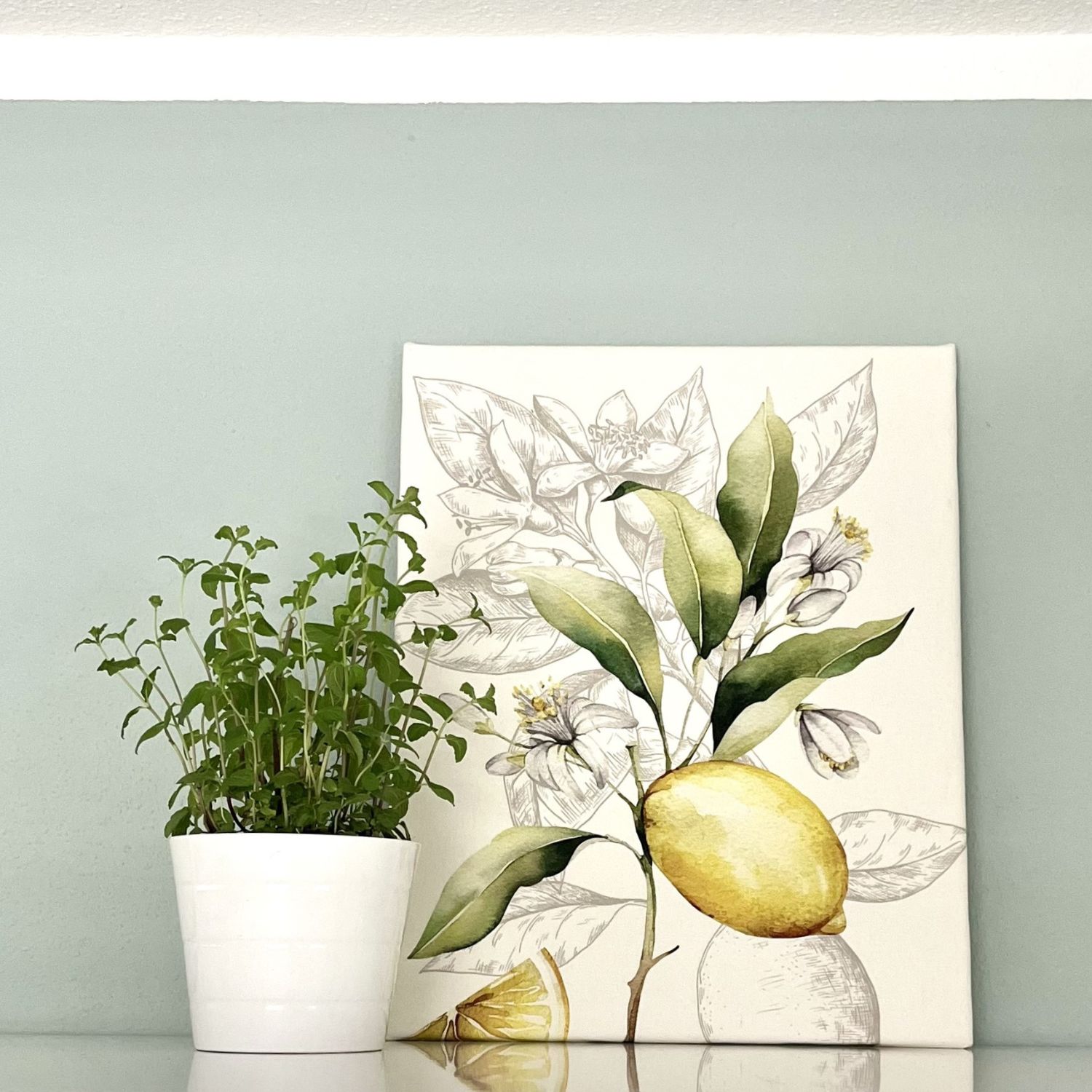 Canvas Geschirrtücher Panel - Köper Zitronen Multicolor-4 Canvas Geschirrtücher Panel - Köper Zitronen Multicolor-4